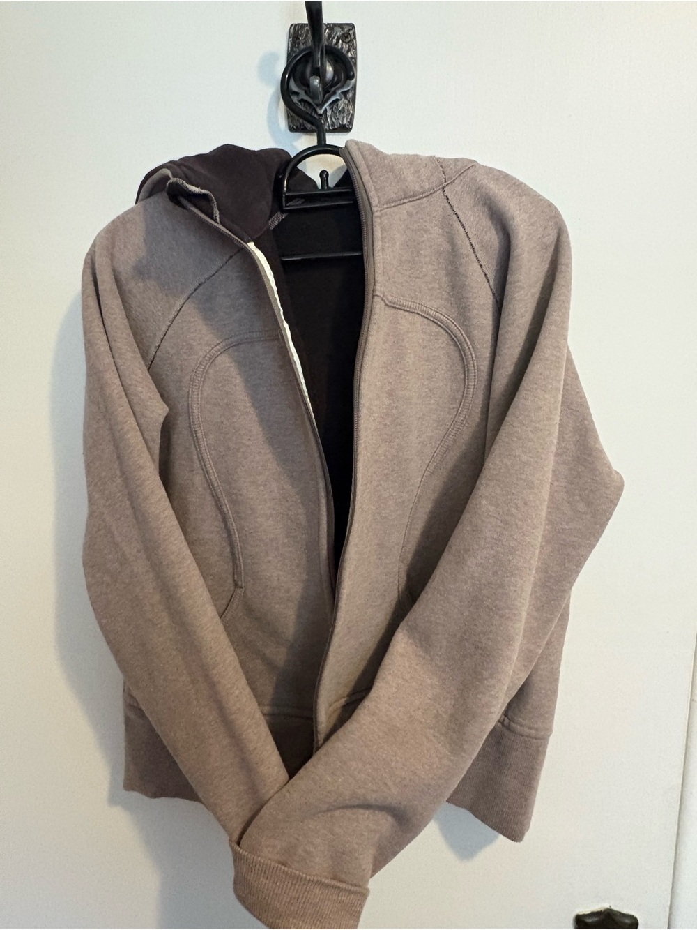 Women's Taupe Lululemon Hooded Zip up